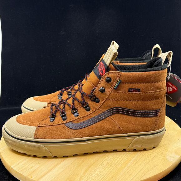 Vans Sk8-Hi MTE Primaloft Hydroguard  Winter man brown shoes Size 13 Brand New - Picture 7 of 10